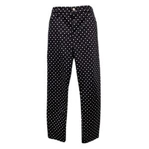 Lauren Ralph Lauren Petite Polka Dot Ankle Pants, Blk/Wht, Sz 8P